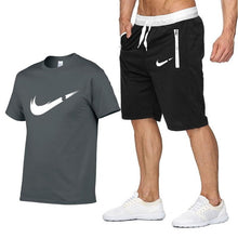 Load image into Gallery viewer, 2019 new T Shirt+Shorts Sets Men Letter Printed Summer Suits Casual Tshirt Men Tracksuits Brand Clothing Tops Tees Set Male