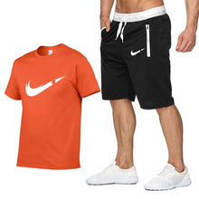 Load image into Gallery viewer, 2019 new T Shirt+Shorts Sets Men Letter Printed Summer Suits Casual Tshirt Men Tracksuits Brand Clothing Tops Tees Set Male