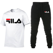 Load image into Gallery viewer, Men&#39;s Sets T Shirts+pants Two Pieces Sets Casual Tracksuit Men/Women New Fashion printing suits sportwear Gyms Fitness trousers